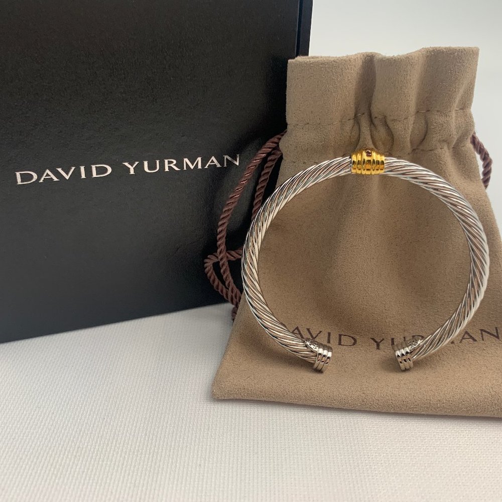 Small Red Diamond Sterling Silver Bracelet